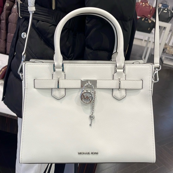 MICHAEL KORS HAMILTON MEDIUM SATCHEL
COLOR: OPTIC WHITE
NWT - Picture 6 of 16